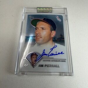 2003 Topps Retired Signature Jim Piersall Certified Autograph Card TA-JPI Angels